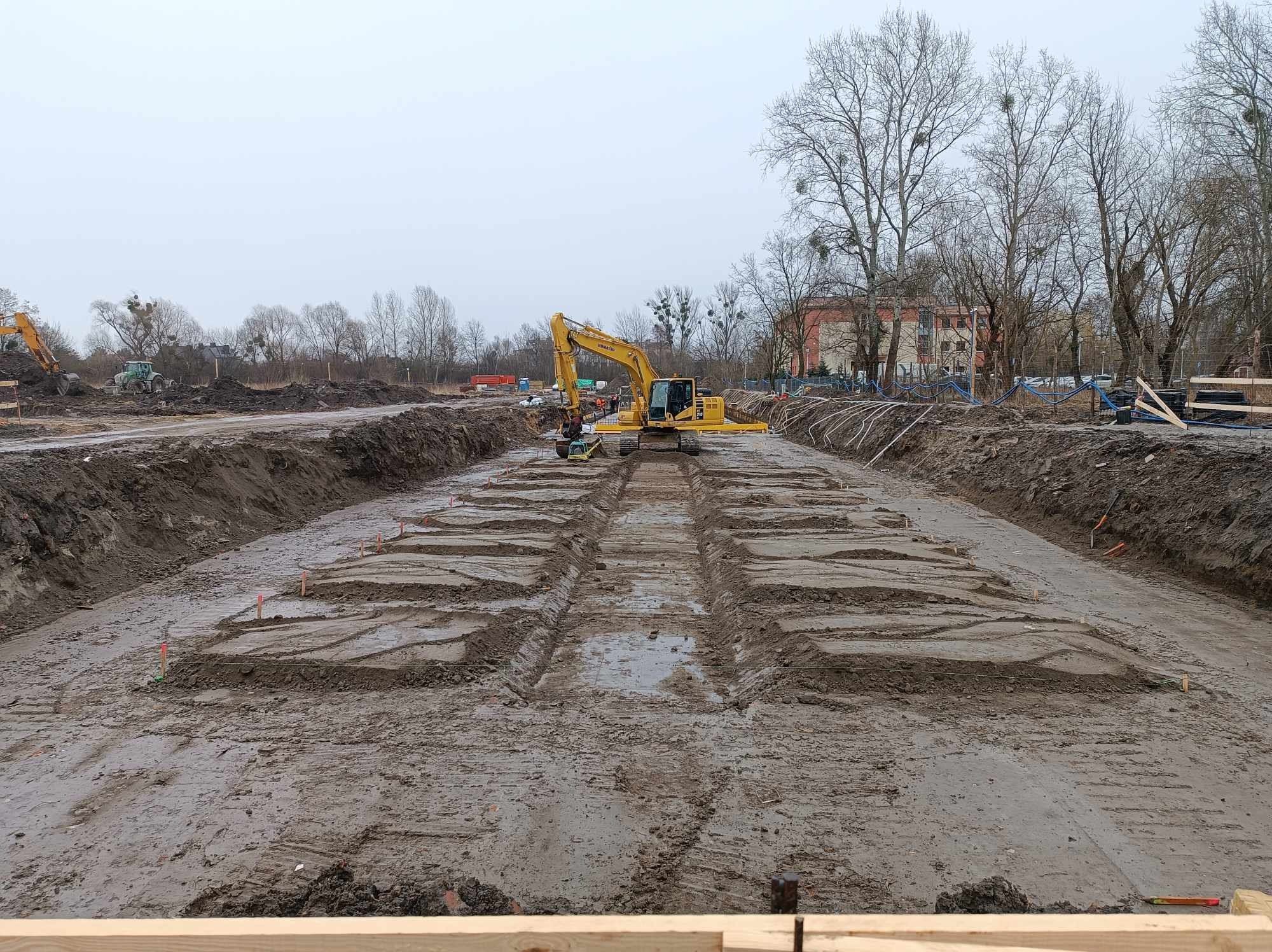 Profilacja wykopu pod chudy beton