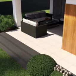 Taras i zejście bezpośrednie na trawnik