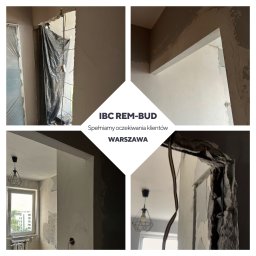 Wyburzenie części ściany, wyrównanie ściany, wykończenie