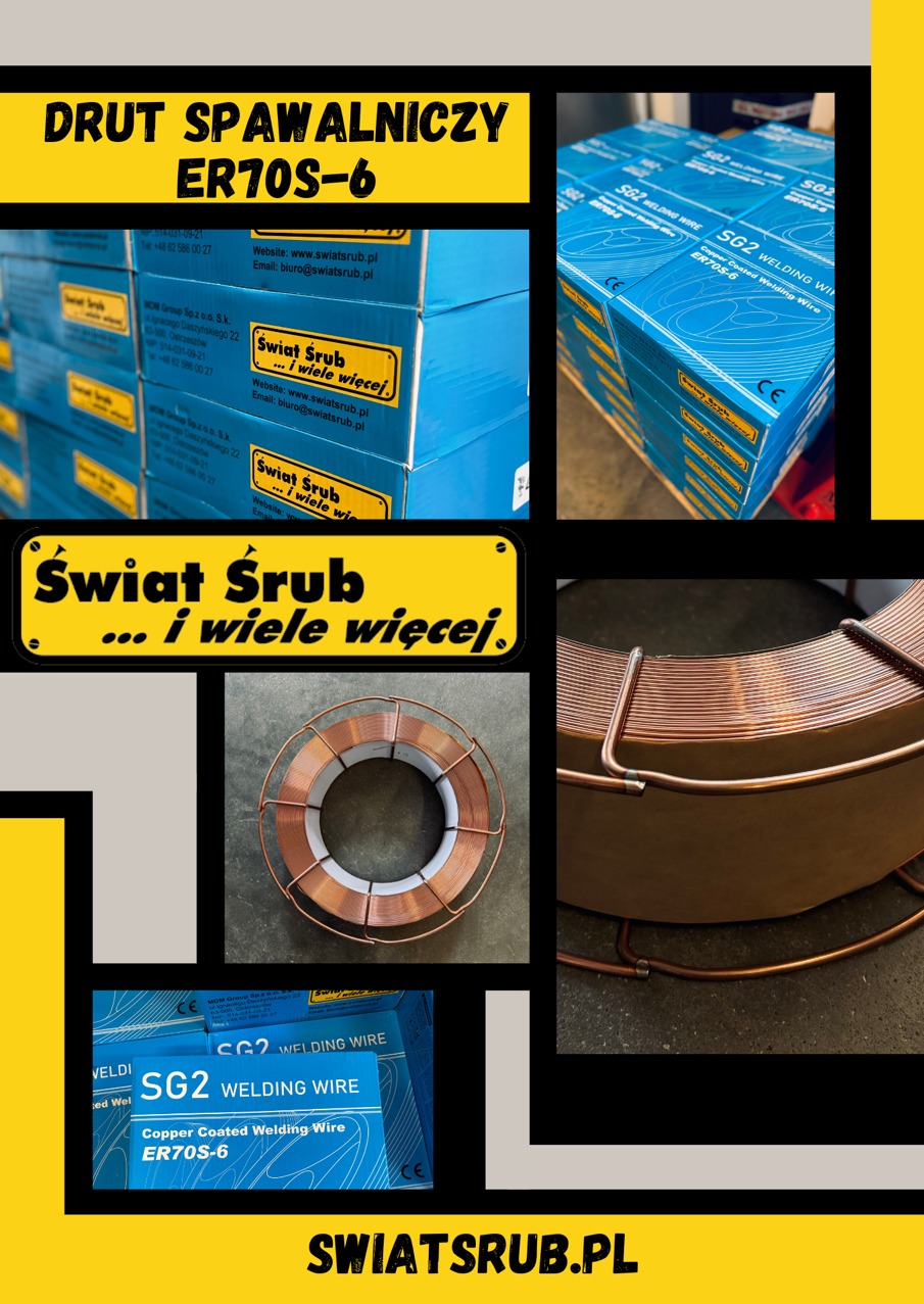 Drut spawalniczy ER70S-6 SG2 1,0 Parametry: Rodzaj: SG2 Średnica: 1mm Szpula koszykowa Waga: 15kg