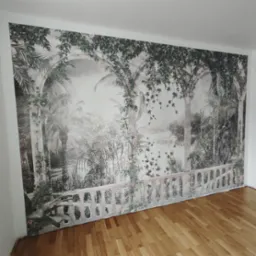 Profesjonalnie zamontowana fototapeta na ścianie, jak obraz