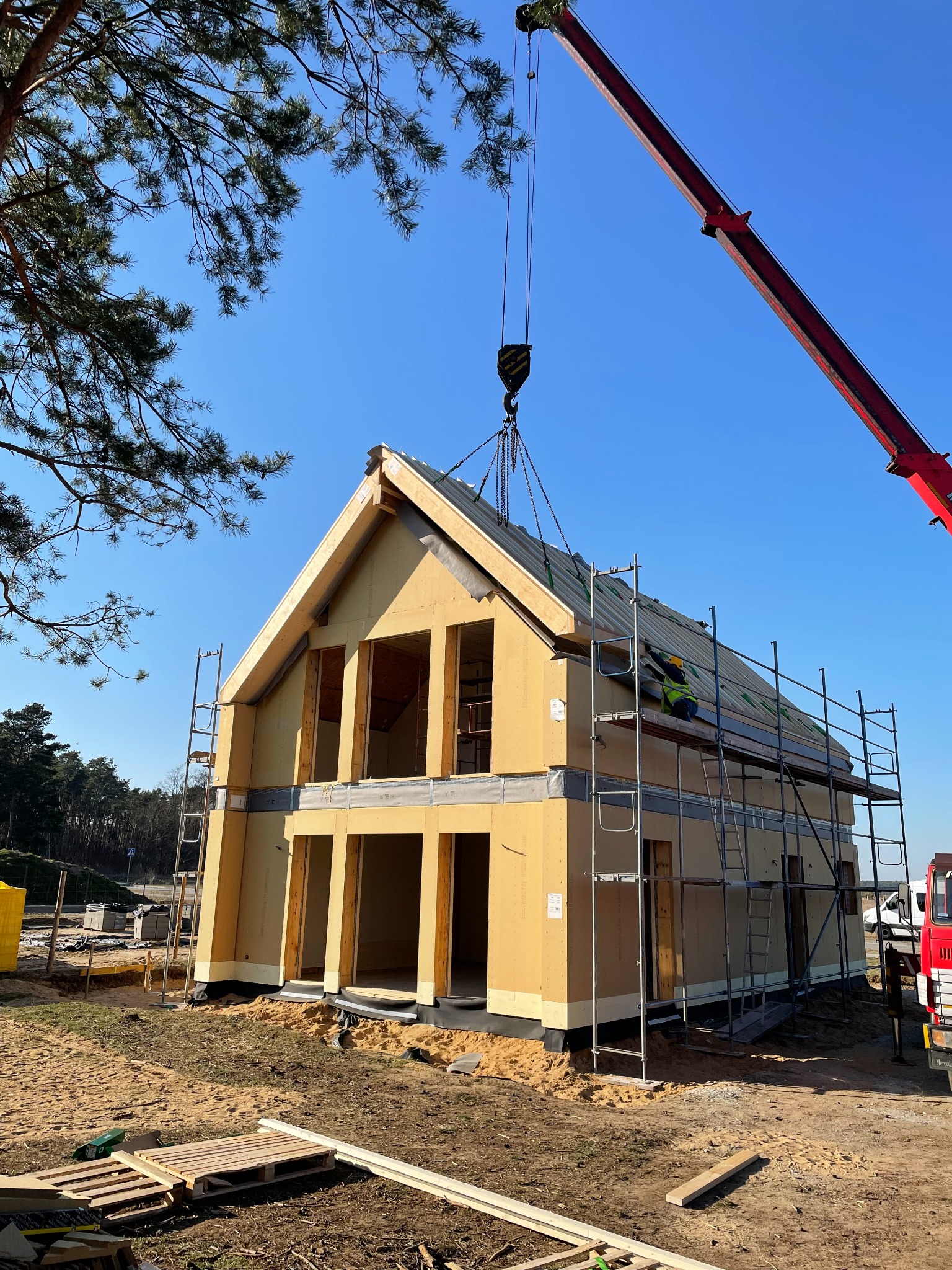 Piętrowy dom o powierzchni 135 m2