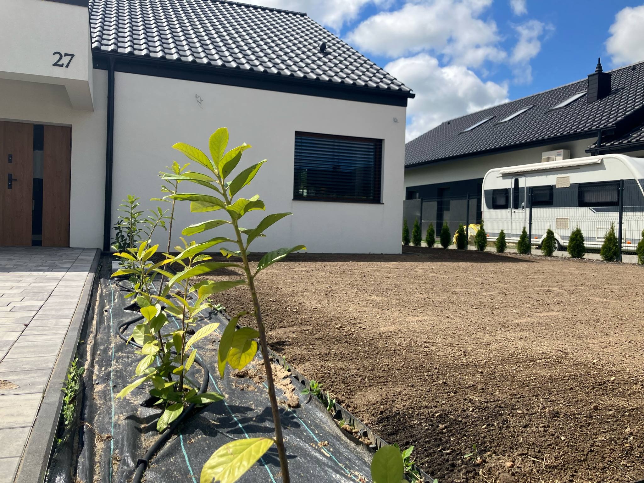 Rekultywacja terenu, równanie terenu, zakładanie trawnika