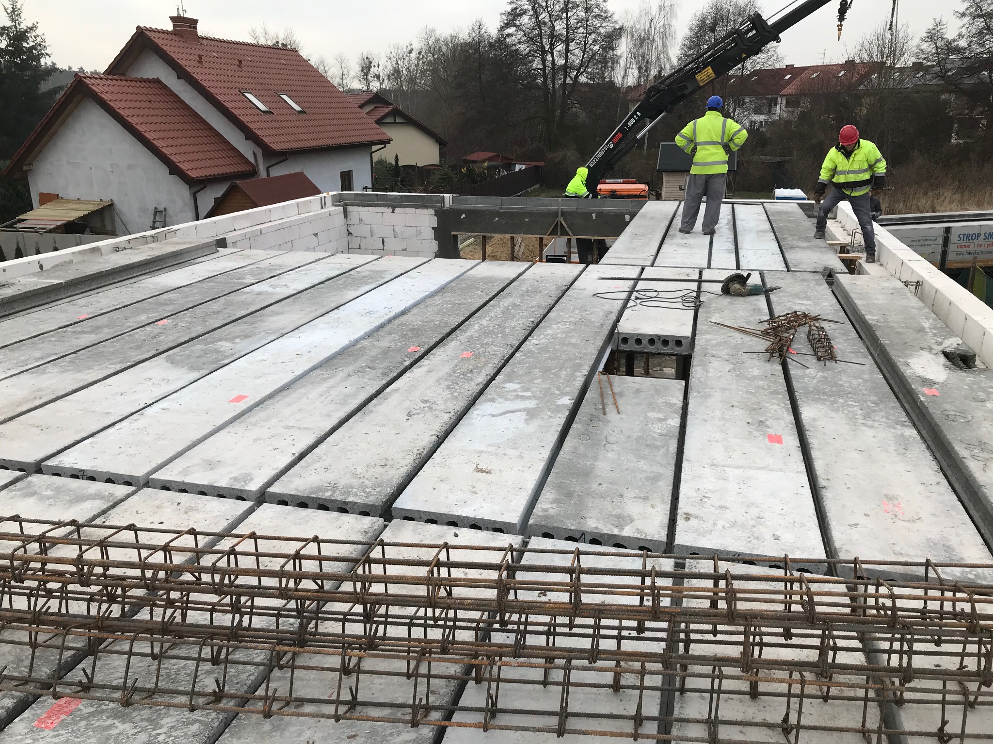 Stropy prefabrykowane.