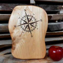 ozdobna deska (z wypaloną grafiką) do podawania serów 