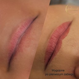 Makijaż permanentny Makijaż okolicznościowy Łódź - Permanent Pretty Maja Bębnowska - Wygojony makijaż permanentny ust