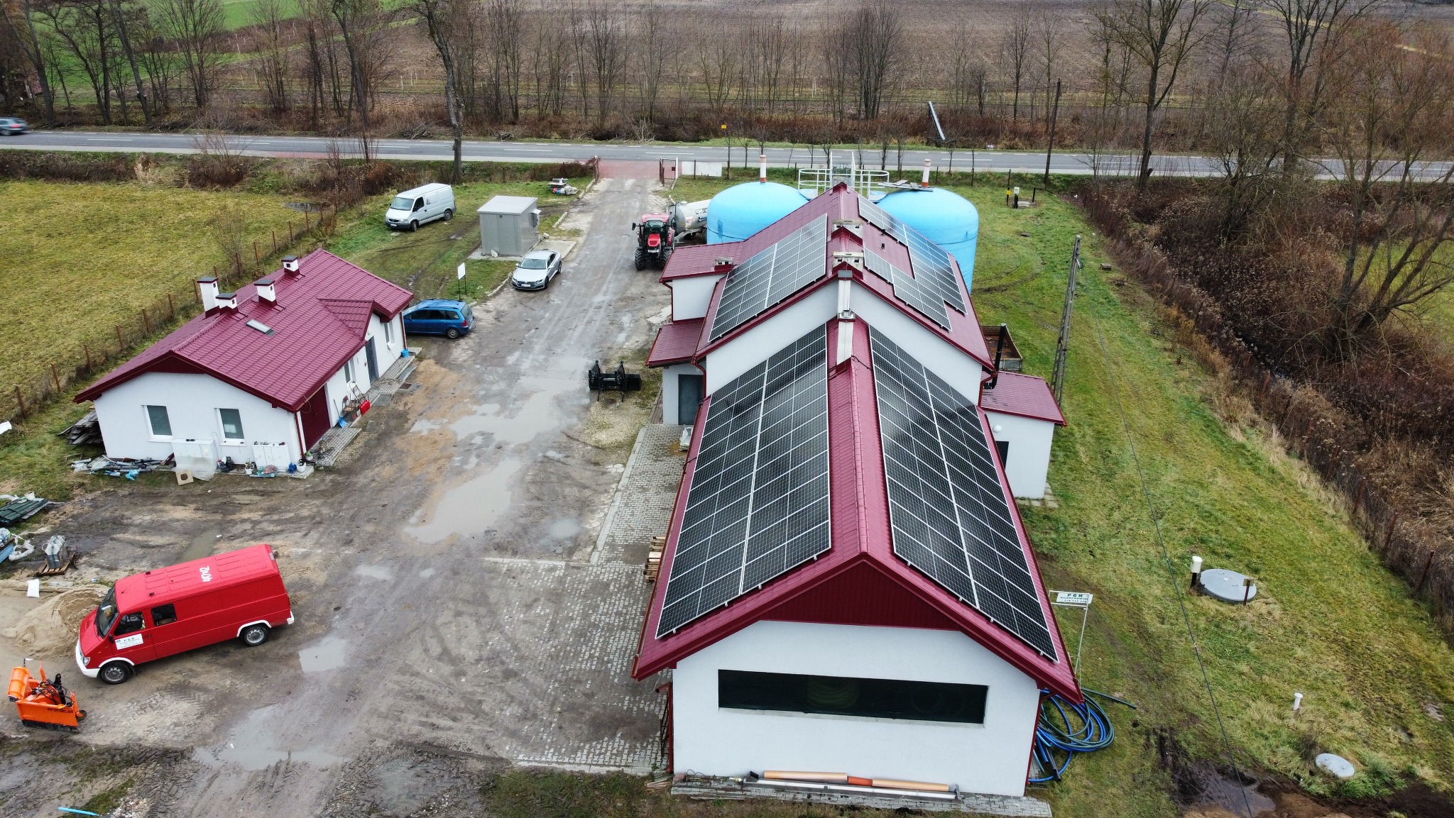 instalacja o mocy ponad 40kWp na oczyszczalni ścieków