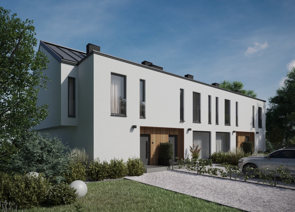 Dwa domy jednorodzinne w zabudowie bliźniaczej - 4 lokale