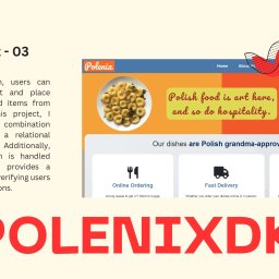 Bartosz Ziółkowski - strony internetowe, SEO, grafika - Projekt strony internetowej restauracji z polskim jedzeniem, prezentujący menu i opcje zamawiania online, z hasłem 'Polish food is art here, and so do hospitality'.