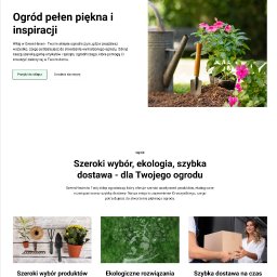 Strona poglądowa- sklep ogrodniczy