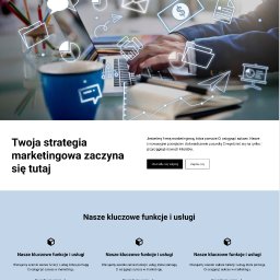 strona poglądowa- firma marketingowa
