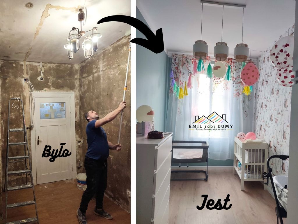 Prawdziwa demolka, przyszły pokój dziecka.