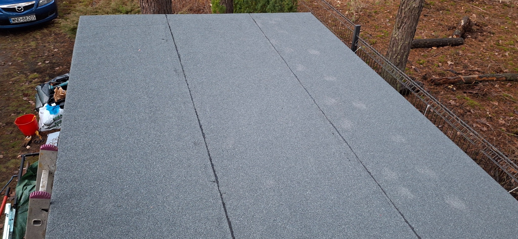 Położenie Papy termozgrzewalnej