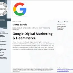 Certyfikat Google