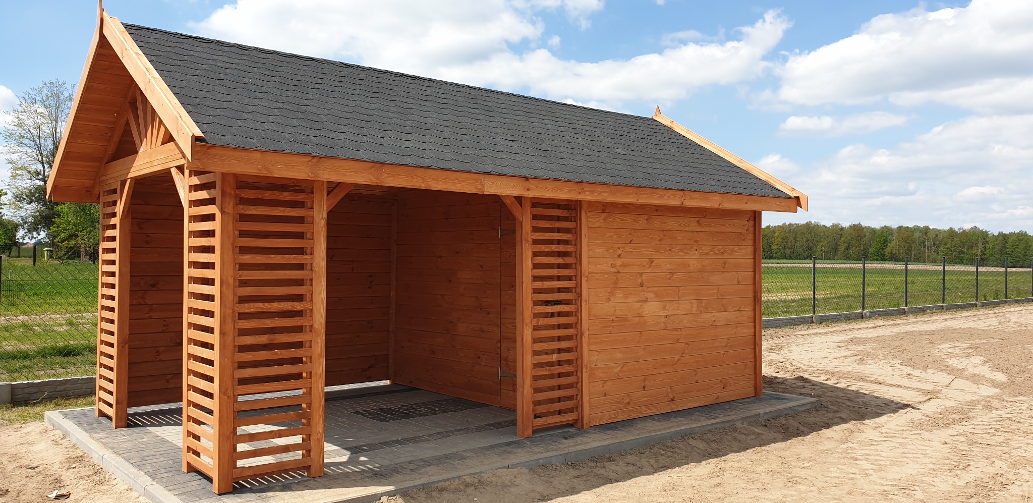 Domek narzędziowy z altaną Kamil 2w1 3x5m