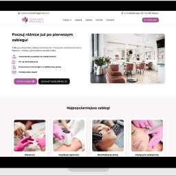 Igor Delega Strony internetowe & Marketing - Strona prezentuje ofertę i usługi Studia Urody Monika – zabiegi pielęgnacyjne i upiększające w Raszynie.