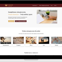 Igor Delega Strony internetowe & Marketing - Strona prezentuję ofertę firmy Verano Insurance – świeżej agencji multiubezpieczeniowej.