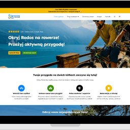 Igor Delega Strony internetowe & Marketing - Strona firmy z wypożyczalnią rowerów na Rodos – z rezerwacją online i trzema wersjami językowymi