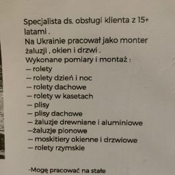 Petro Shvets - Żaluzje Szczecin