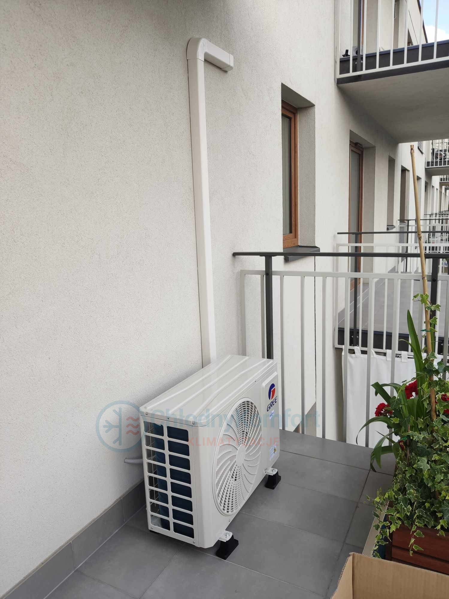 Zainstalowany agregat Gree.