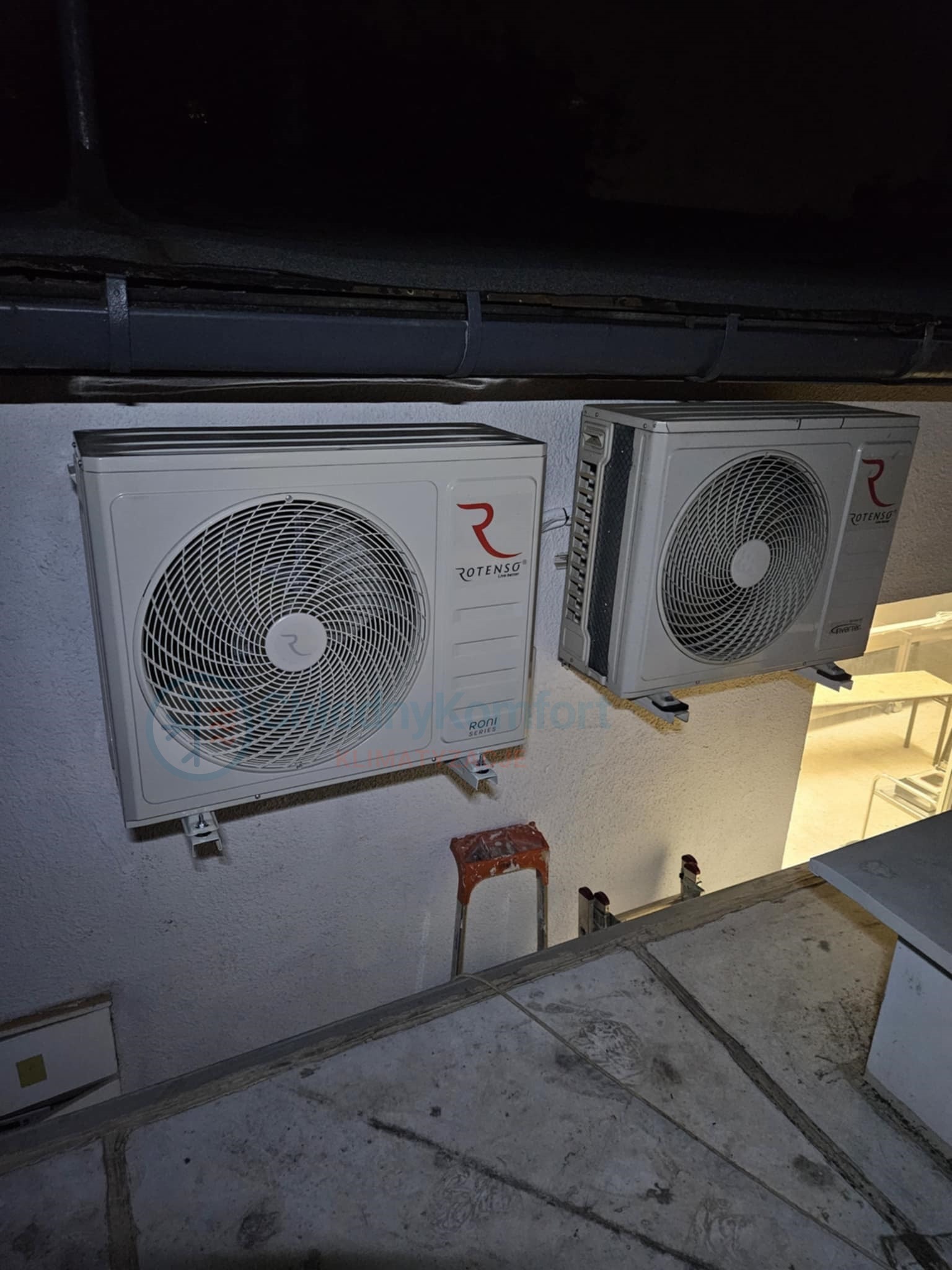 Zainstalowane dwa agregaty Rotenso.