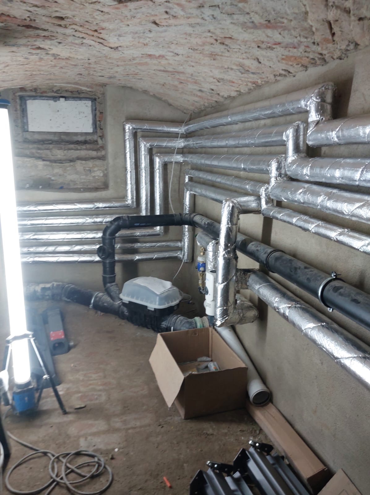 Wykonana przez nas instalacja w budynku wielorodzinnym, wraz z kotłownią