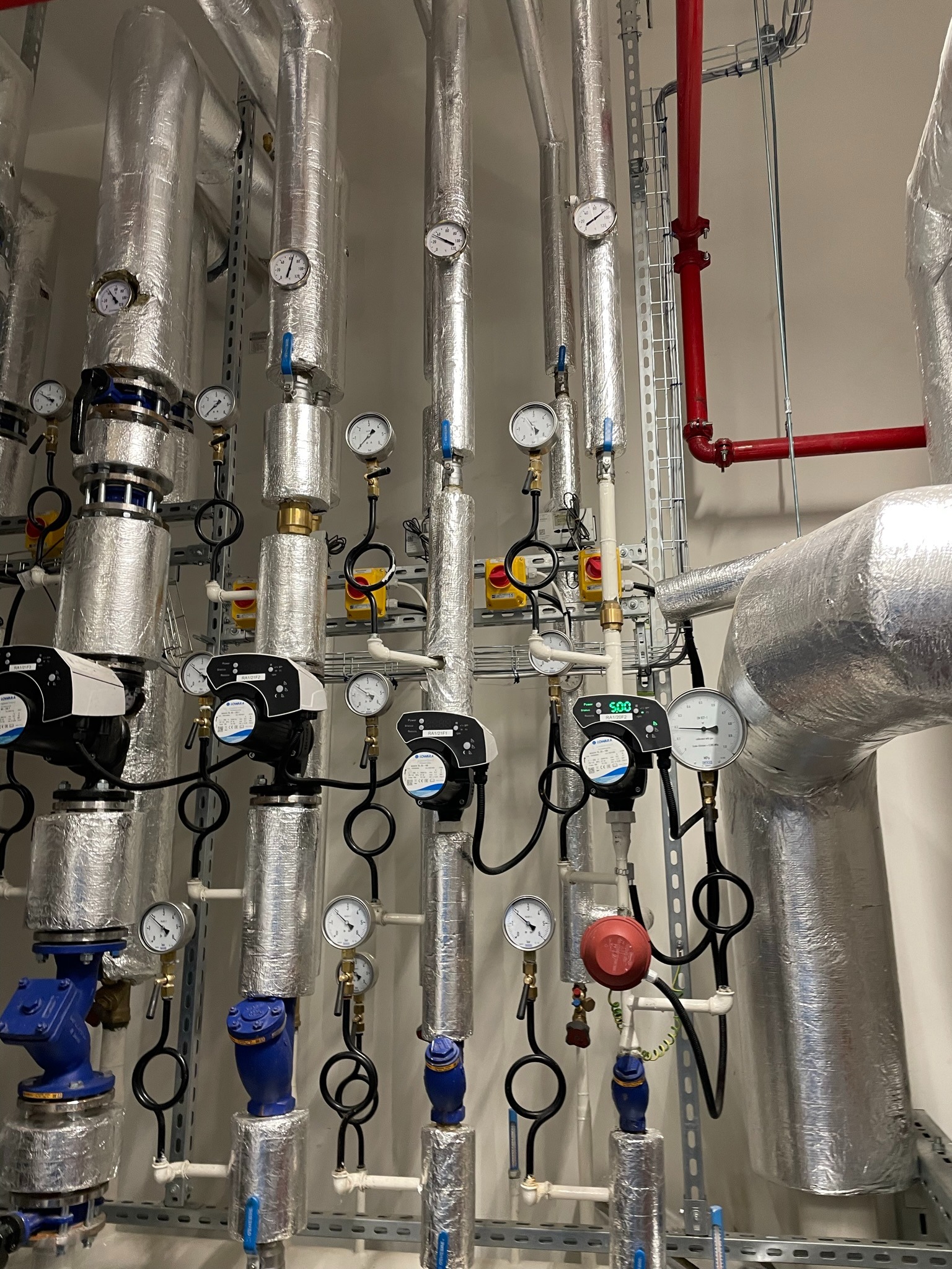 Fragment kotłowni gazowej