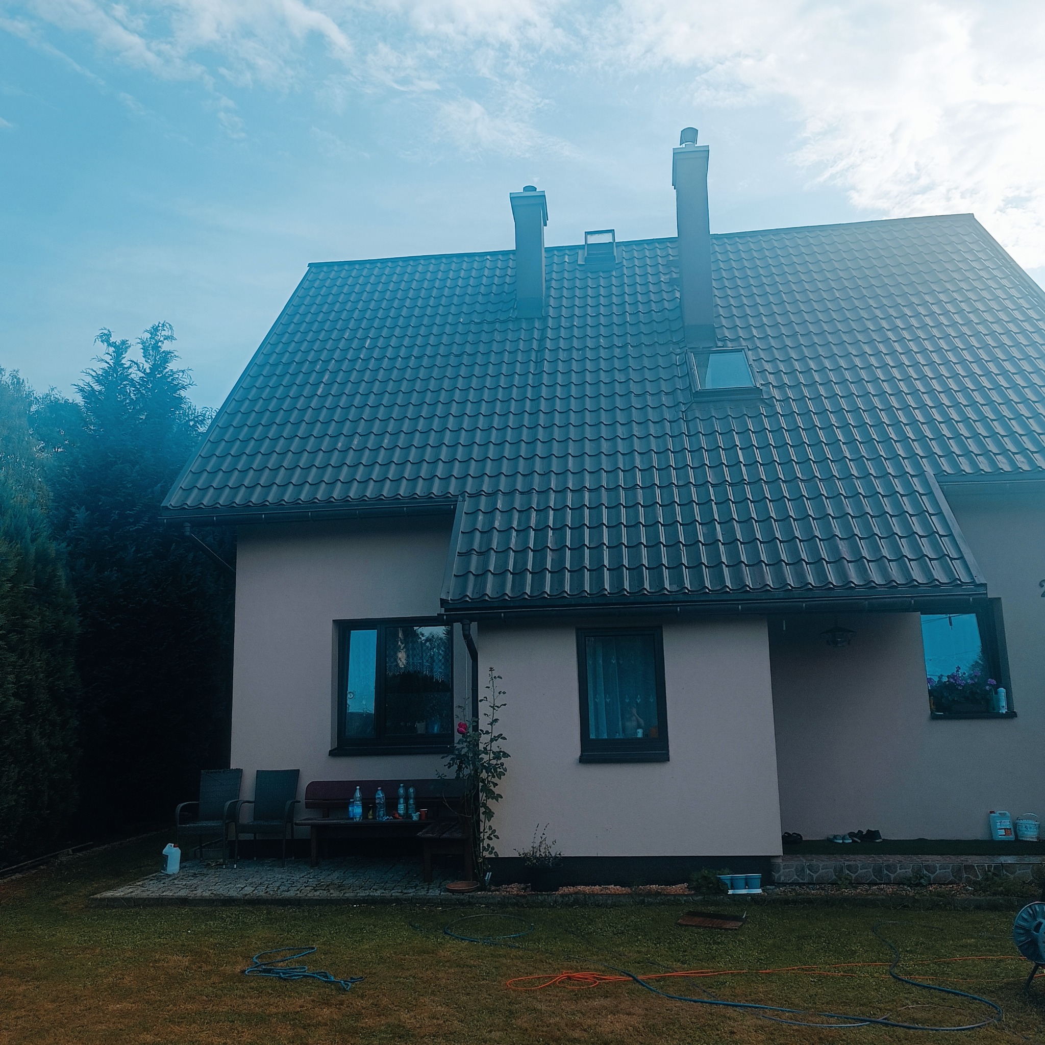 Czyszczeni i malowanie dachu