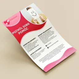 Projekt ulotki dla fundacji trzebadziałać.pl