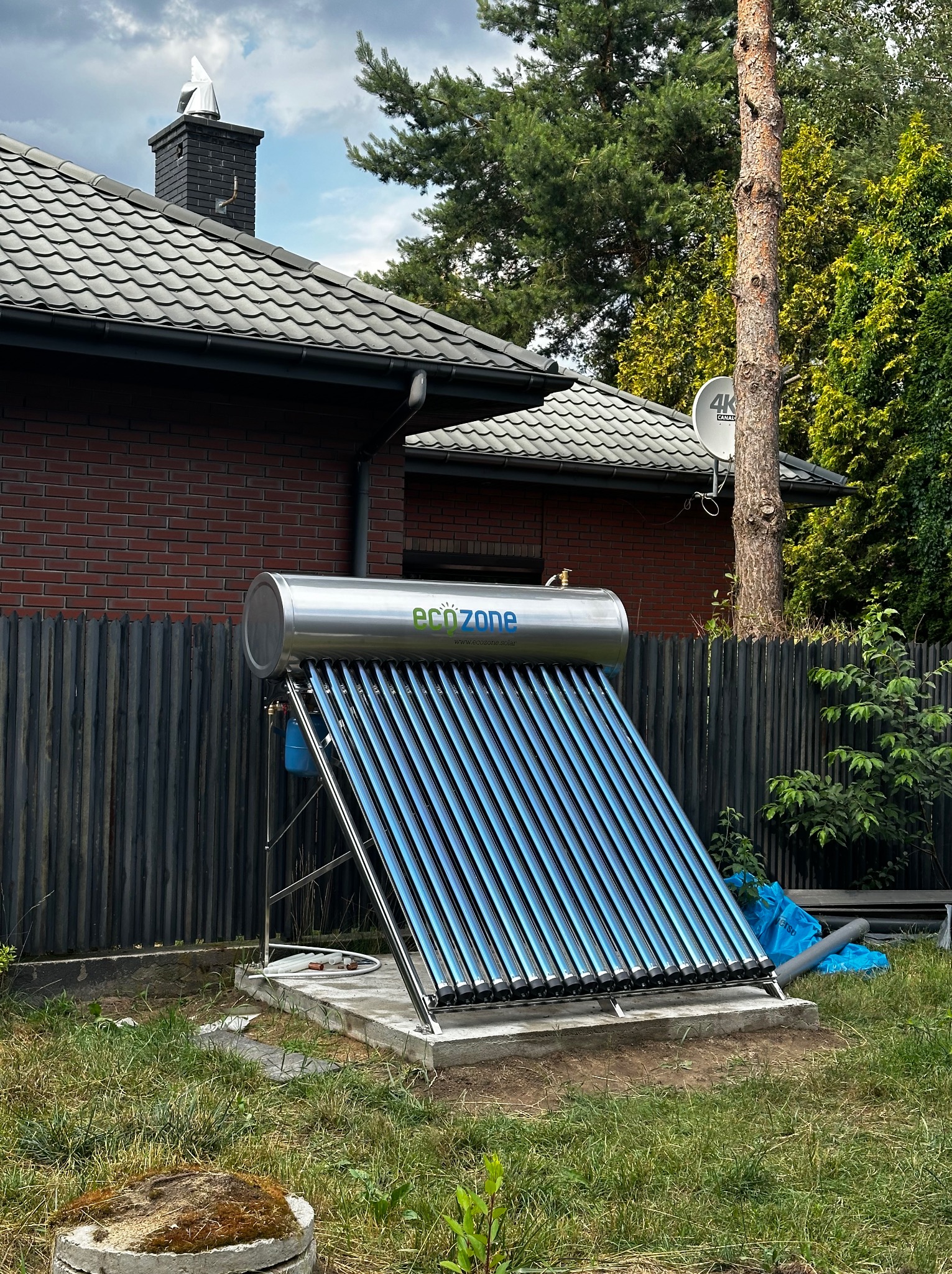 Montaż solarnego bojlera