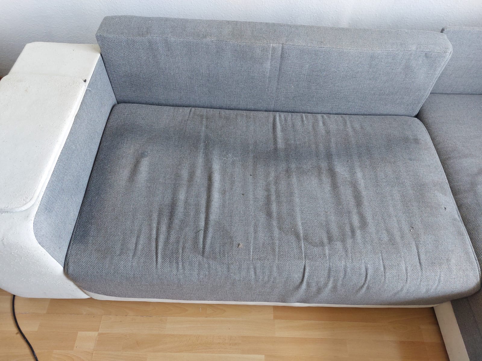 Brudna rogówka przed czyszczeniem