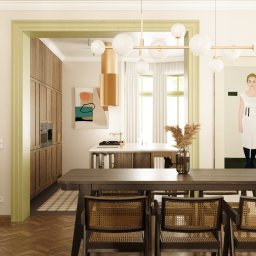 Willa miejska, Poznań - Jadalnia + kuchnia