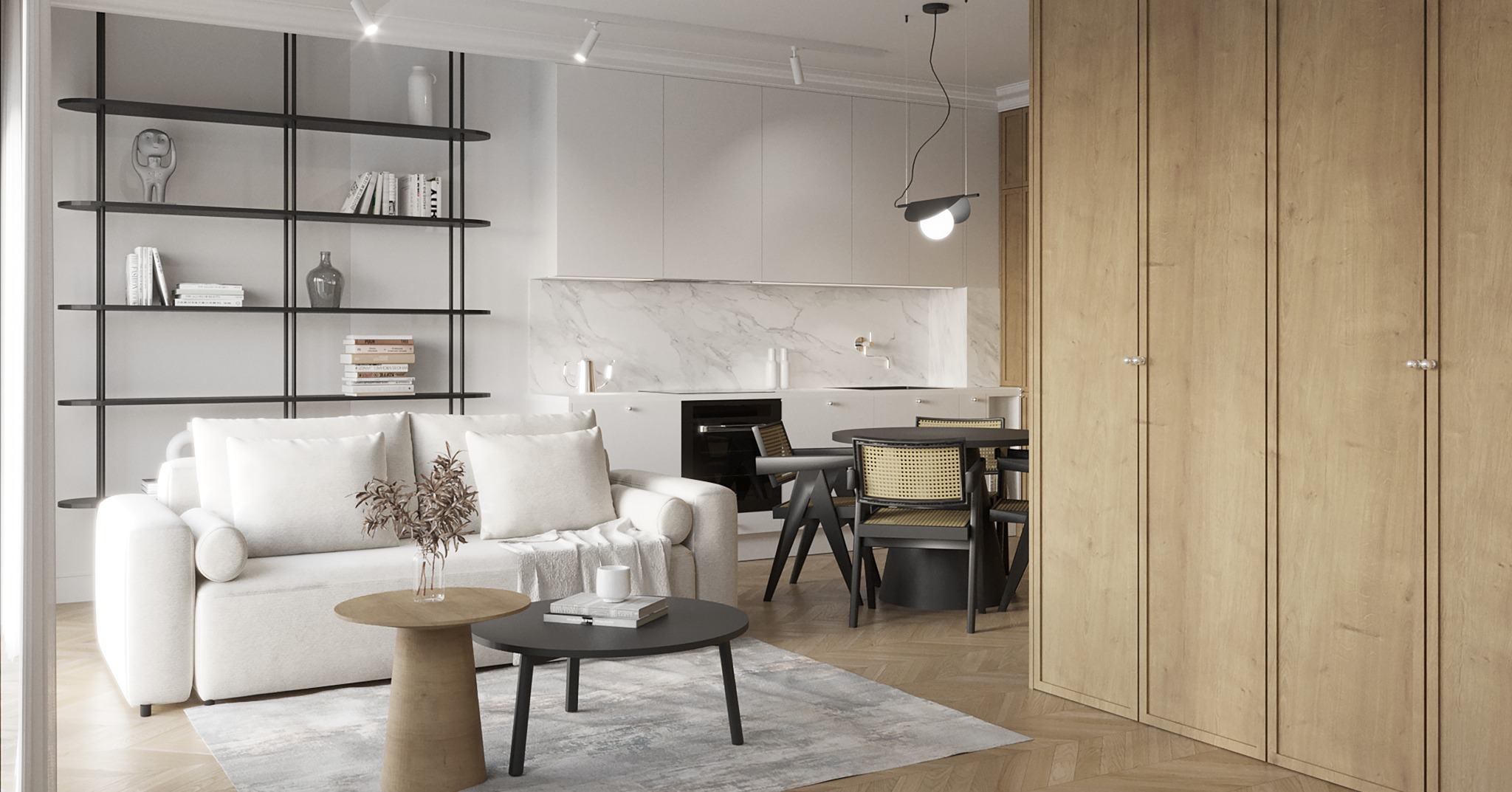 Kawalerka, Poznań - Strefa dzienna