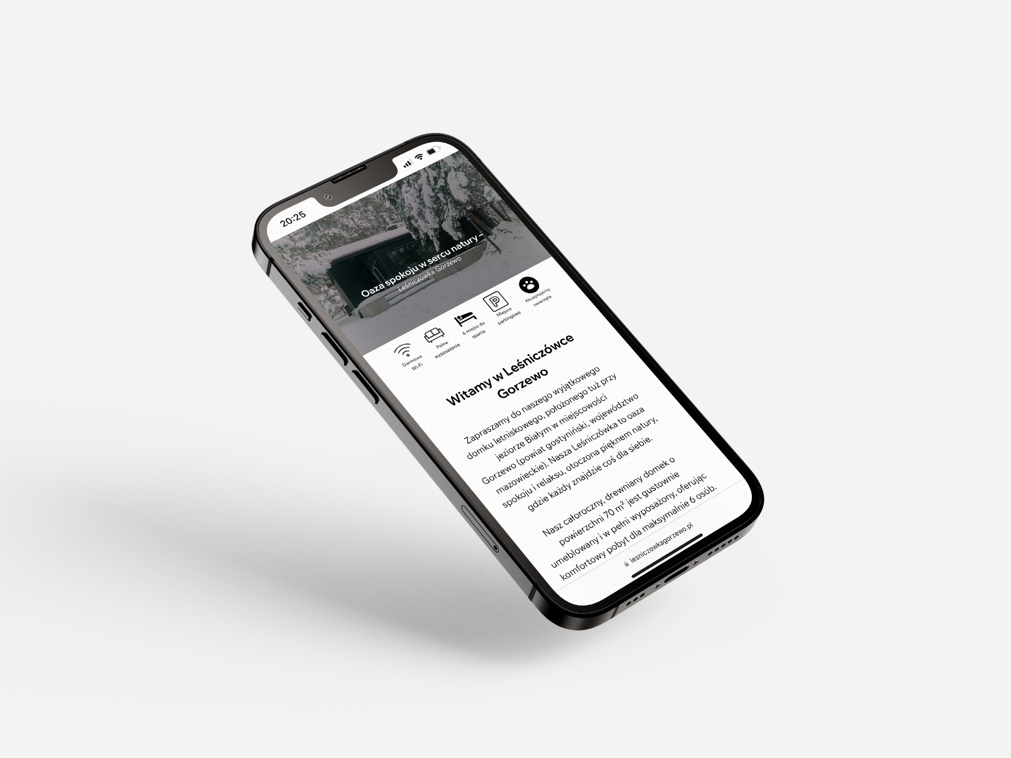 Strona internetowa dla Leśniczówka Gorzewo