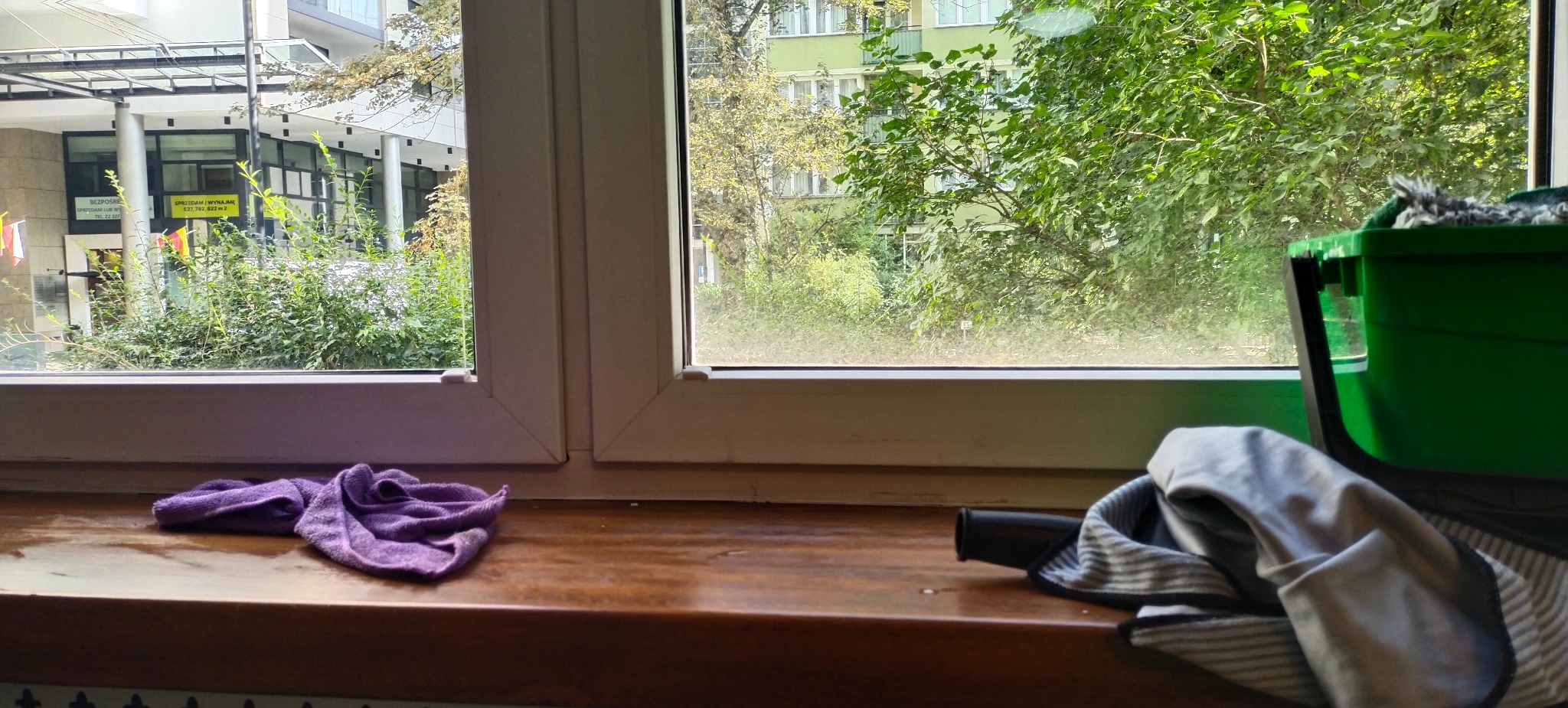 Z lewej strony już umyte