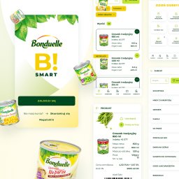 B!Smart to przewodnik po produktach kampanii Bonduelle z możliwością generowania propozycji w formacie pdf.

Projekt Hi-Fi szablonu stron na podstawie makiet Lo-Fi zgodnych z przewodnikiem wizualnym.