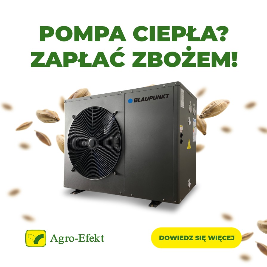 Zapłać zbożem za pompę ciepła!