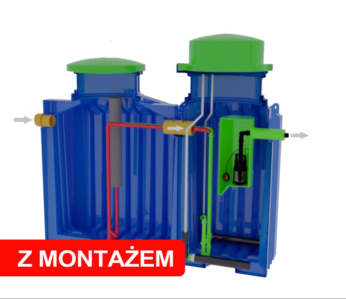 oczyszczalnia biologiczna z przepompownią