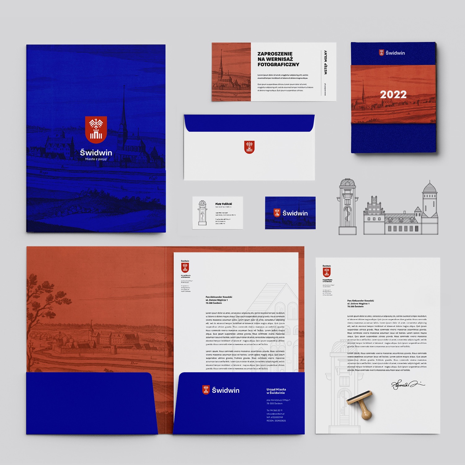 Projekt graficzny identyfikacji wizualnej - logotypu, key-visual'a oraz materiałów drukowanych.