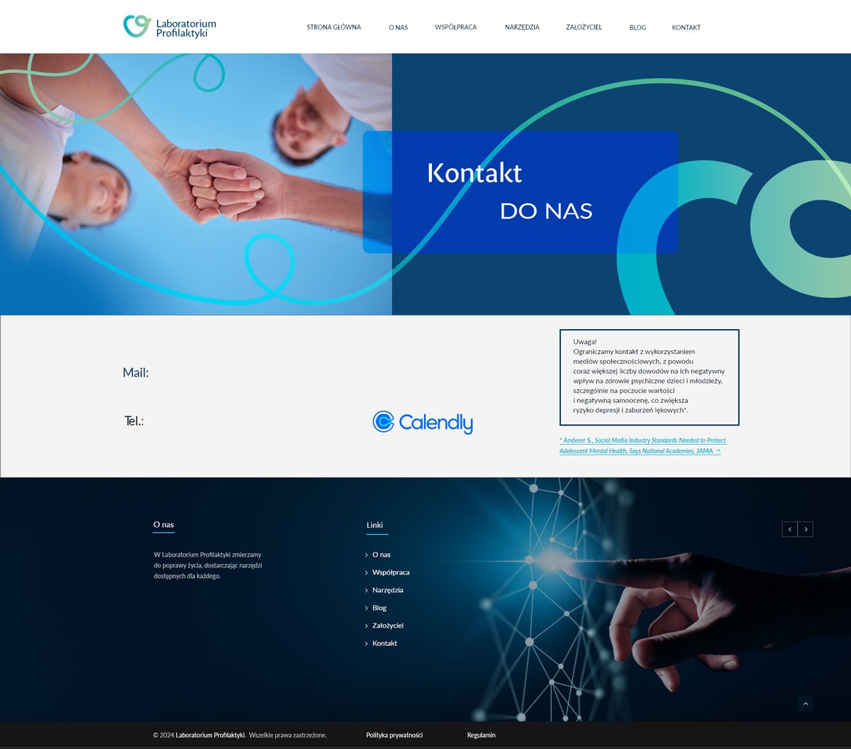 Strona internetowa - Laboratorium Profilaktyki