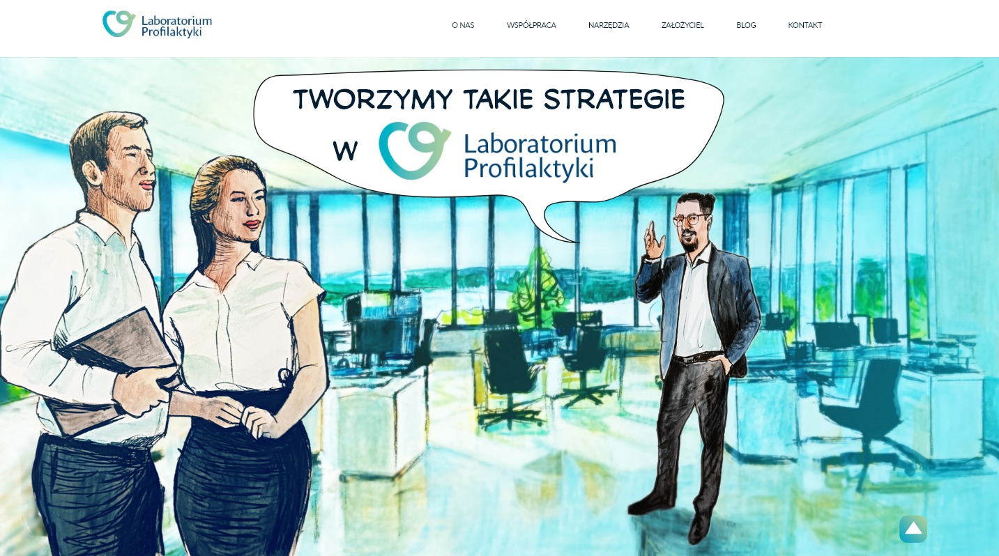 Logo i strona internetowa - Laboratorium Profilaktyki