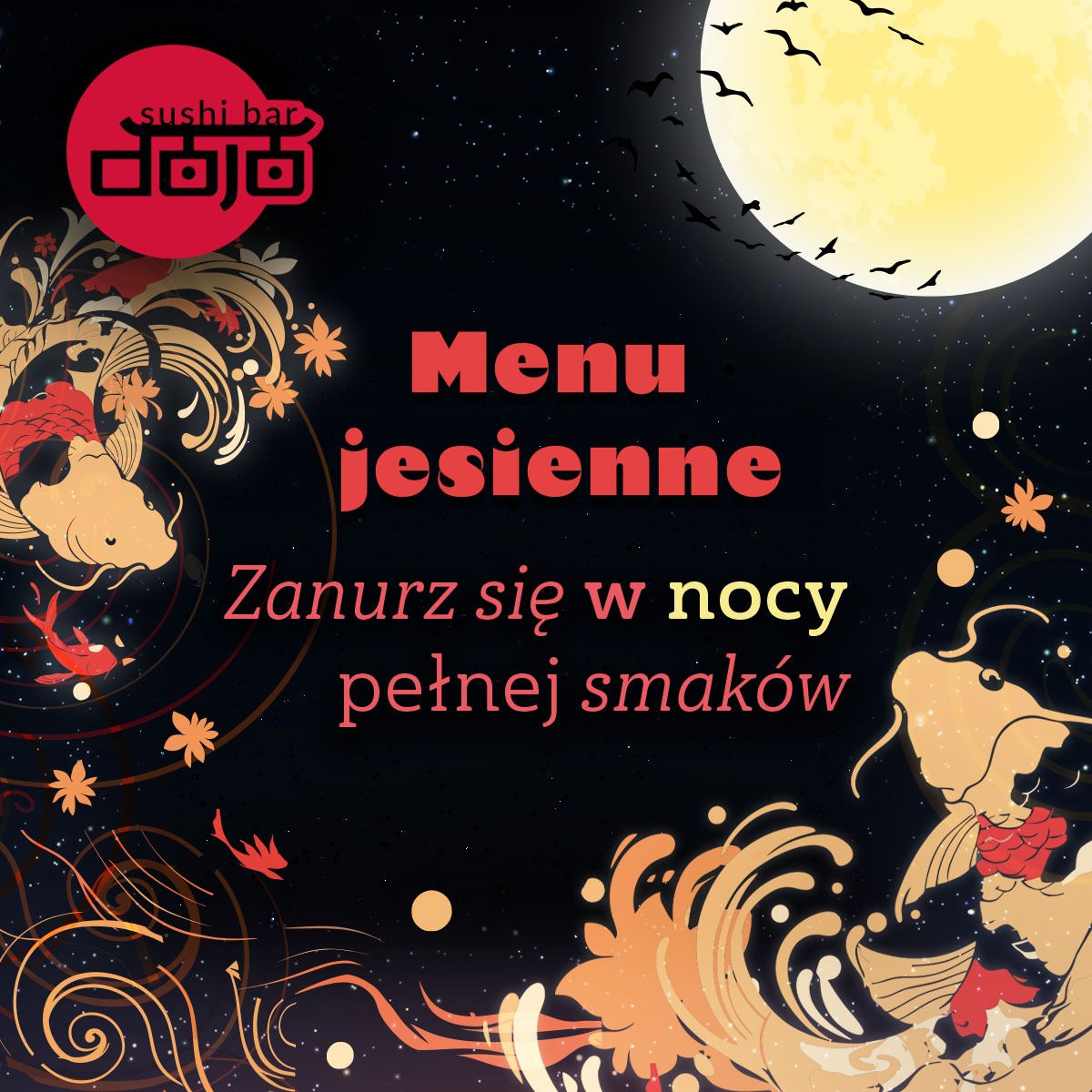 Grafiki na Social Media dla DOJO SUSHI BAR