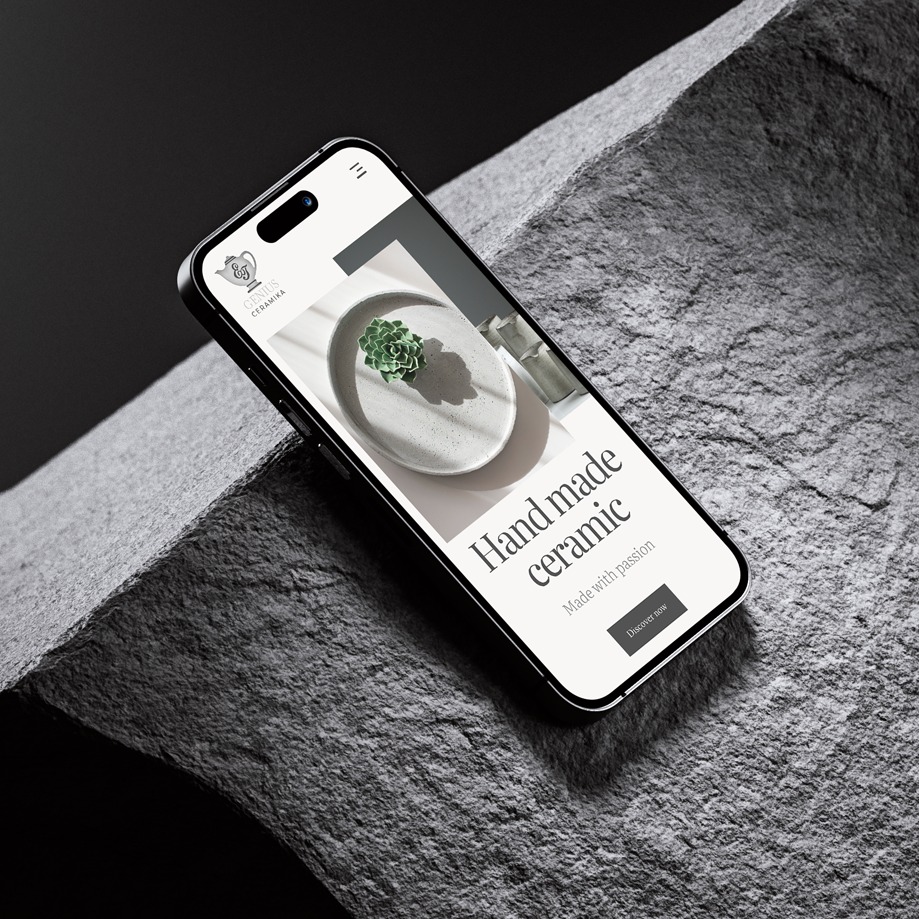 Strona internetowa dla Genius - Ręcznie wykonywana ceramika