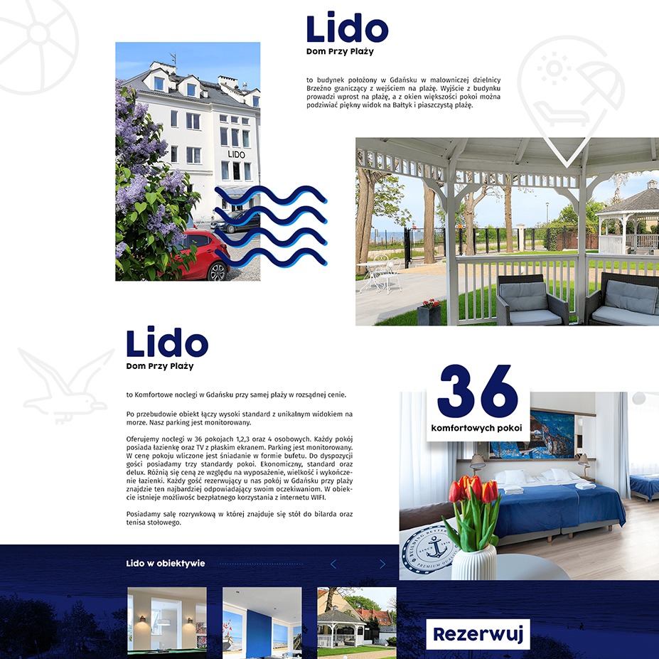 Strona internetowa dla Hotelu nad zatoką Gdańaką