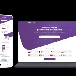 Strona internetowa dla XOXO eSIM - stworzyliśmy od zera stronę dla firmy, która zajmuje się sprzedażą kart eSIM