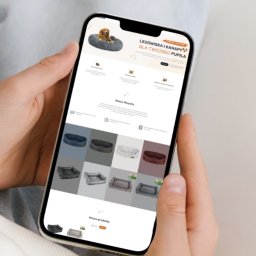 Strona internetowa dla Cosyden - strona internetowa zbudowana od zera dla firmy zajmującej się dystrybucją legowisk dla zwierząt