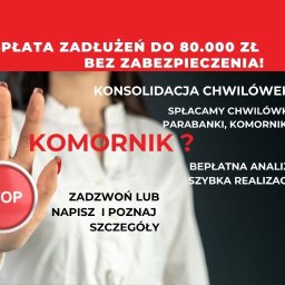 Spłata Chwilówek, Parabanków i Komornika – Bez Zabezpieczenia!
Masz zadłużenia w chwilówkach, parabankach lub komornika? Oferujemy spłatę do 80 000 zł
Szybka decyzja i wypłata pożyczki
Uwolnij się od długów i odzyskaj finansową stabilność!
