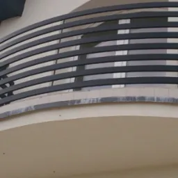 Balustrada ocynkowana i malowana proszkowo.