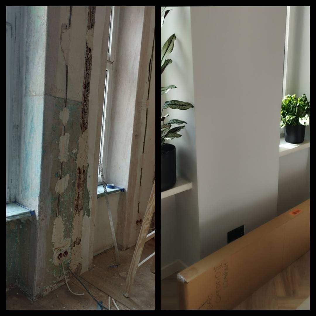 Naprawa ścian w starej kamienice