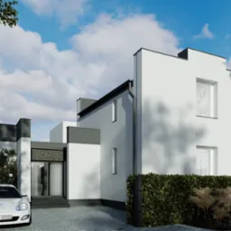 Przykładowa koncepcja rozbudowy domu jednorodzinnego.